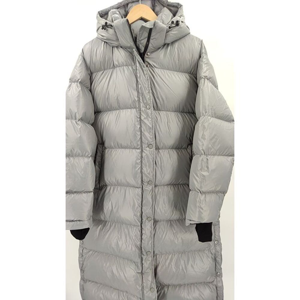 Quince Silver Puffer Coat